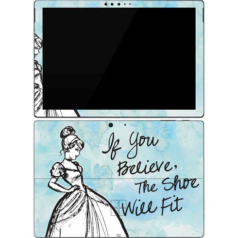 Disney Cinderella Sketch Art Shoe Will Fit Surface Pro 7 Skin