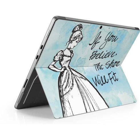 Disney Cinderella Sketch Art Shoe Will Fit Surface Pro 8 Skin