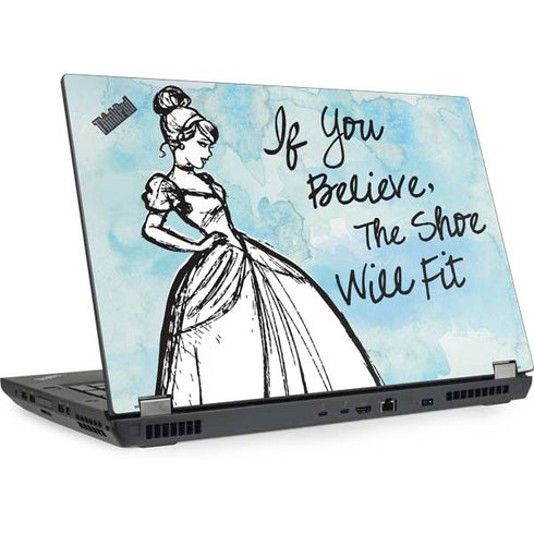 Disney Cinderella Sketch Art Shoe Will Fit Lenovo ThinkPad Skin