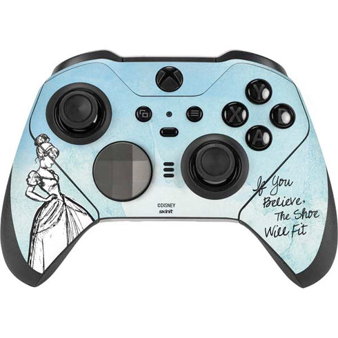 Disney Cinderella Sketch Art Shoe Will Fit Xbox Elite Wireless Controller Series 2 Skin