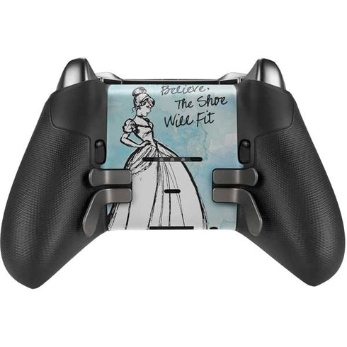 Disney Cinderella Sketch Art Shoe Will Fit Xbox Elite Wireless Controller Series 2 Skin