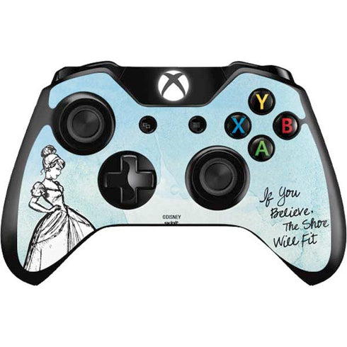 Disney Cinderella Sketch Art Shoe Will Fit Xbox One Controller Skin