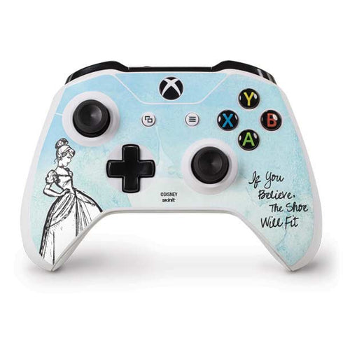 Disney Cinderella Sketch Art Shoe Will Fit Xbox One S Controller Skin