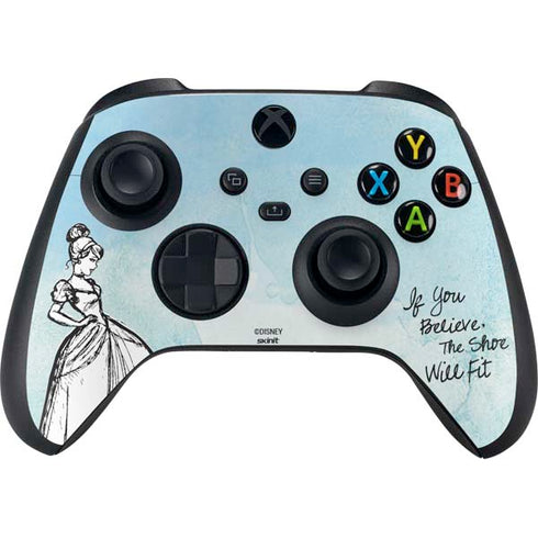 Disney Cinderella Sketch Art Shoe Will Fit Xbox Series X Bundle Skin