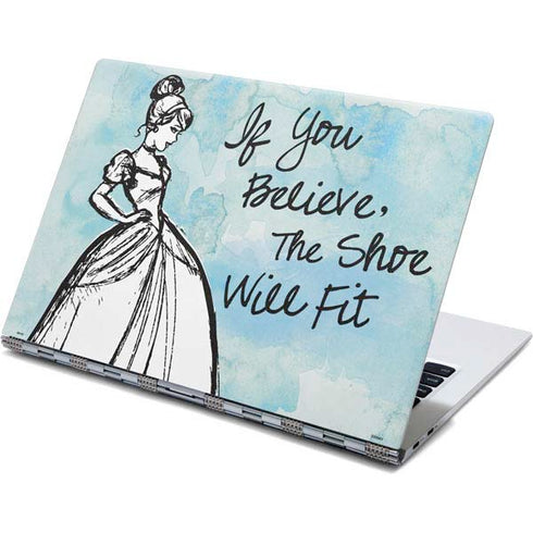 Disney Cinderella Sketch Art Shoe Will Fit Yoga 910 2-in-1 14in Touch-Screen Skin