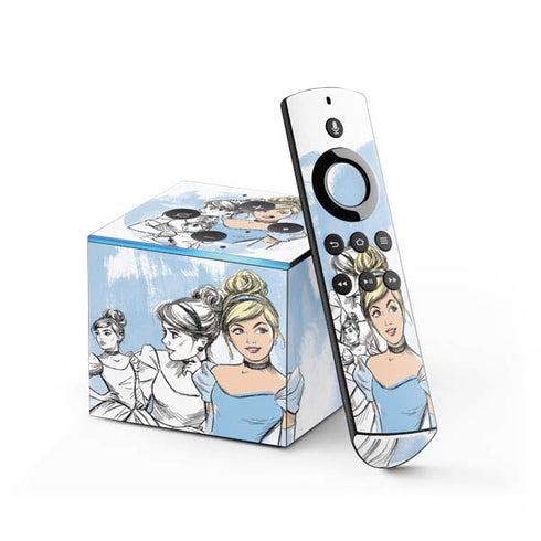 Disney Princess Cinderella Sketch Fire TV Cube Skin