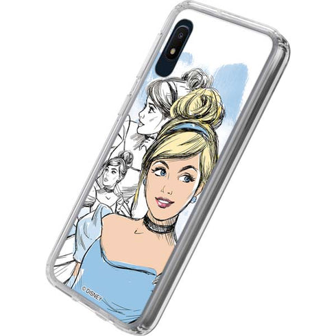 Disney Princess Cinderella Sketch Galaxy A10e Clear Case