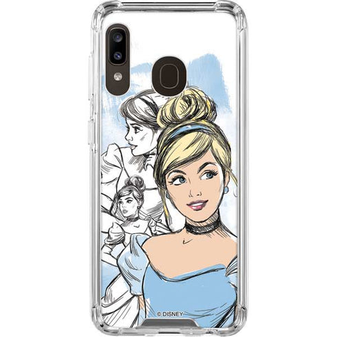 Disney Princess Cinderella Sketch Galaxy A30 Clear Case