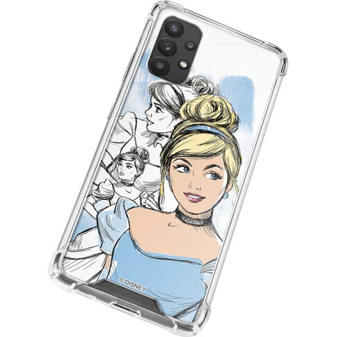 Disney Princess Cinderella Sketch Galaxy A32 5G Clear Case