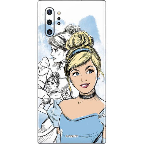 Disney Princess Cinderella Sketch Galaxy Note 10 Plus Skin