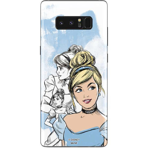 Disney Princess Cinderella Sketch Galaxy Note 8 Skin