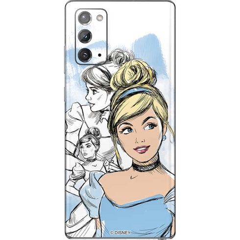 Disney Princess Cinderella Sketch Galaxy Note20 5G Skin
