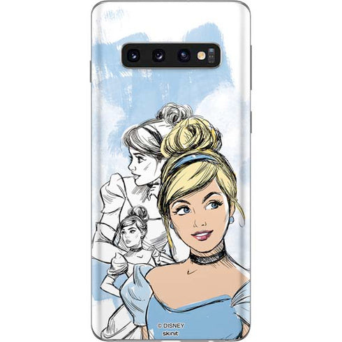 Disney Princess Cinderella Sketch Galaxy S10 Skin