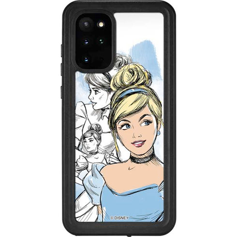 Disney Princess Cinderella Sketch Galaxy S20 Plus Waterproof Case