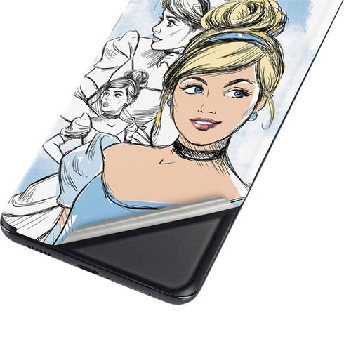 Disney Princess Cinderella Sketch Galaxy S21 Plus 5G Skin