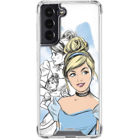 Disney Princess Cinderella Sketch Galaxy S22 Clear Case