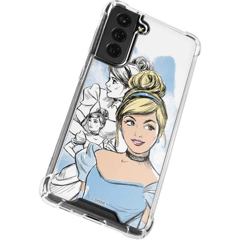Disney Princess Cinderella Sketch Galaxy S22 Plus Clear Case