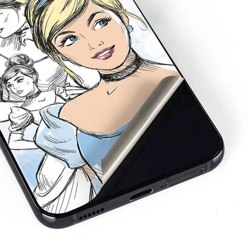 Disney Princess Cinderella Sketch Galaxy S22 Skin