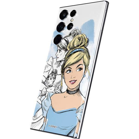 Disney Princess Cinderella Sketch Galaxy S22 Ultra Skin