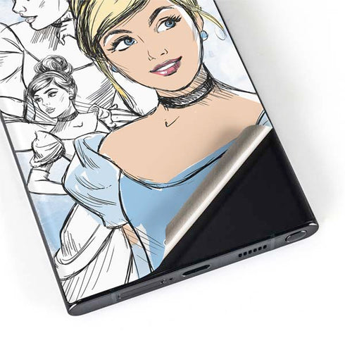 Disney Princess Cinderella Sketch Galaxy S22 Ultra Skin