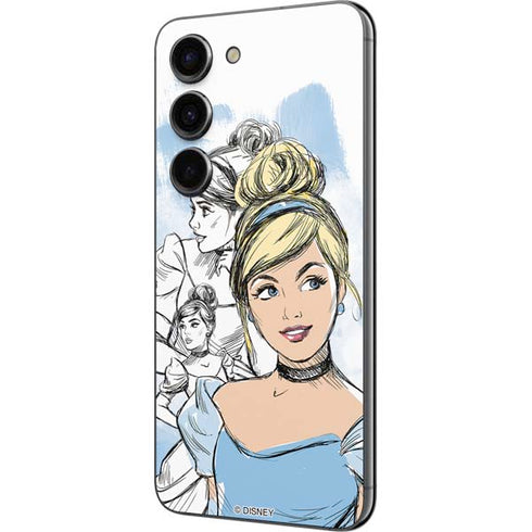 Disney Princess Cinderella Sketch Galaxy S23 Skin