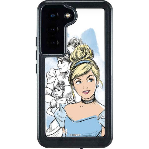 Disney Princess Cinderella Sketch Galaxy S23 Waterproof Case