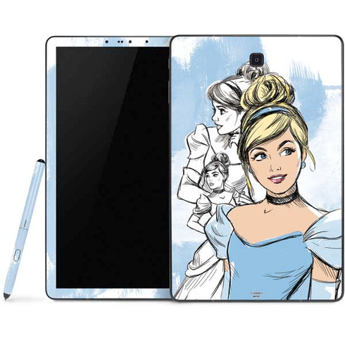 Disney Princess Cinderella Sketch Samsung Galaxy Tab Skin