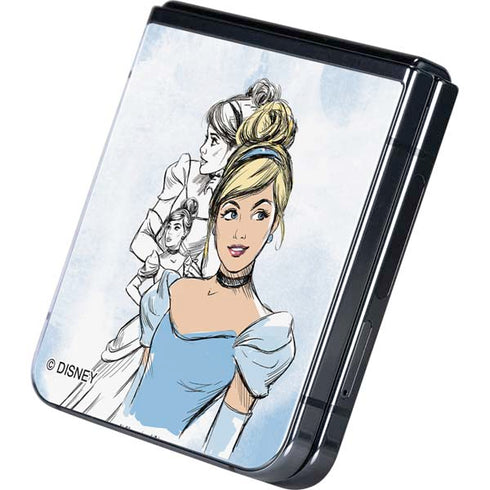 Disney Princess Cinderella Sketch Galaxy Z Flip5 5G Skin