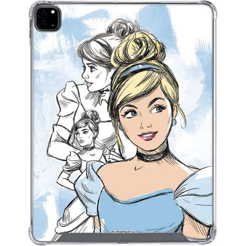 Disney Princess Cinderella Sketch iPad Pro 12.9in (2020) Clear Case