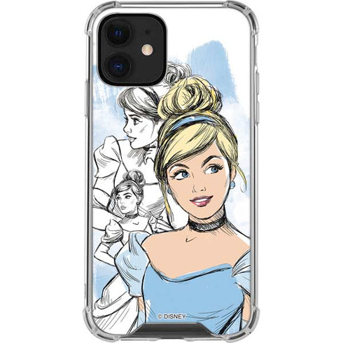 Disney Princess Cinderella Sketch iPhone 12 Mini Clear Case