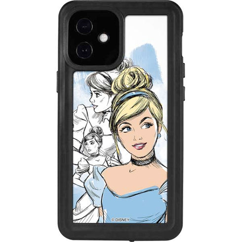 Disney Princess Cinderella Sketch iPhone 12 Mini Waterproof Case