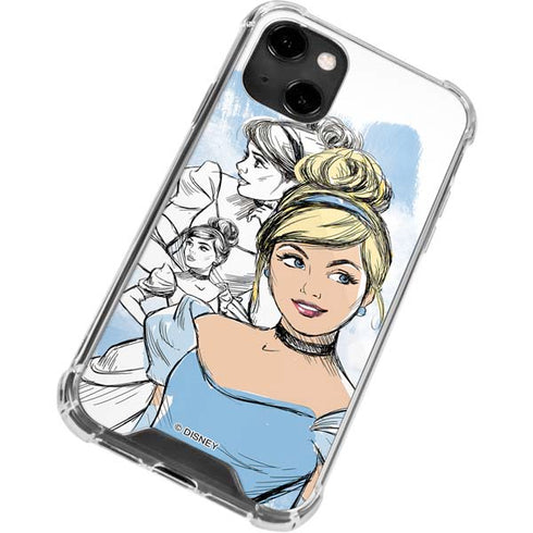 Disney Princess Cinderella Sketch iPhone 14 Clear Case