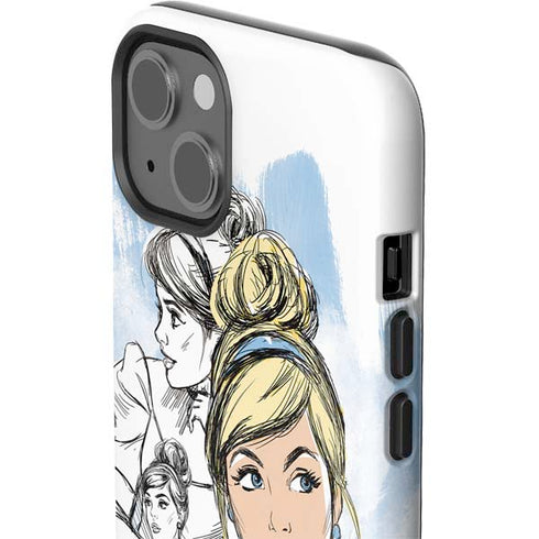 Disney Princess Cinderella Sketch iPhone 15 Plus Impact Case