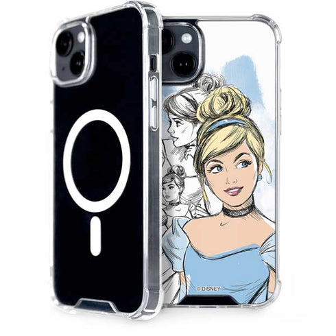 Disney Princess Cinderella Sketch iPhone 15 Plus MagSafe Case