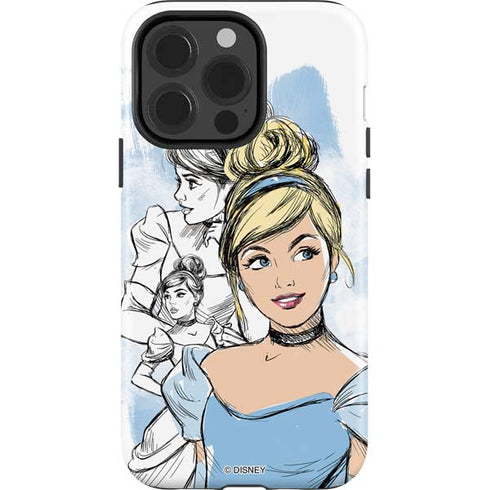 Disney Princess Cinderella Sketch iPhone 14 Pro Impact Case