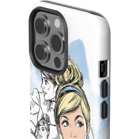 Disney Princess Cinderella Sketch iPhone 14 Pro Impact Case