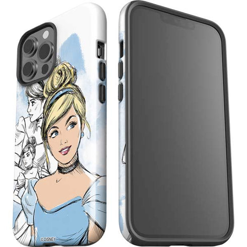Disney Princess Cinderella Sketch iPhone 15 Pro Max Impact Case