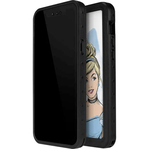 Disney Princess Cinderella Sketch iPhone 14 Pro Max Waterproof Case
