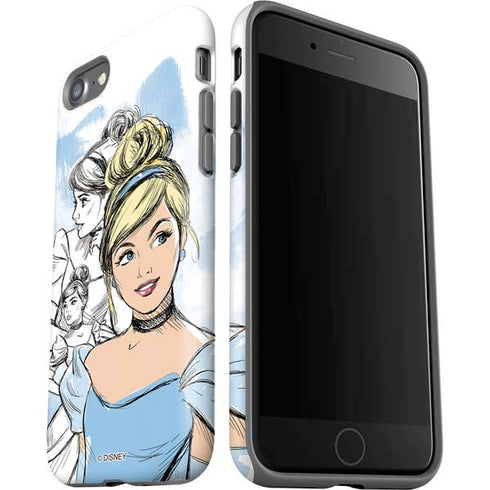 Disney Princess Cinderella Sketch iPhone SE (2nd & 3rd Gen) Pro Case