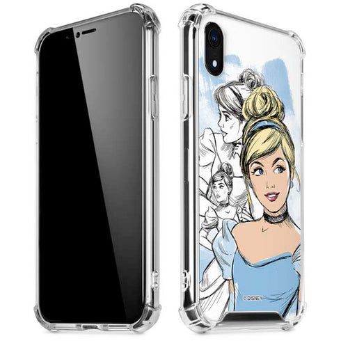 Disney Princess Cinderella Sketch iPhone XR Clear Case