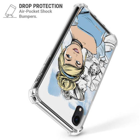 Disney Princess Cinderella Sketch iPhone XR Clear Case