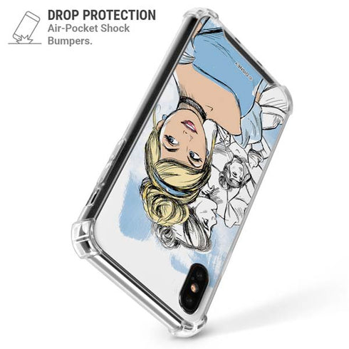 Disney Princess Cinderella Sketch iPhone XS Max Clear Case