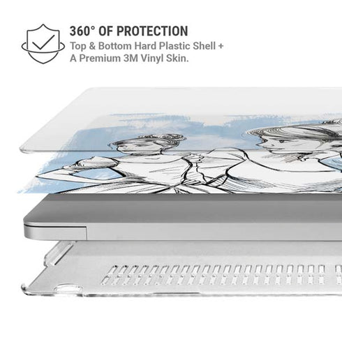 Disney Princess Cinderella Sketch MacBook Air 15in (2023-2025) Case plus Skin