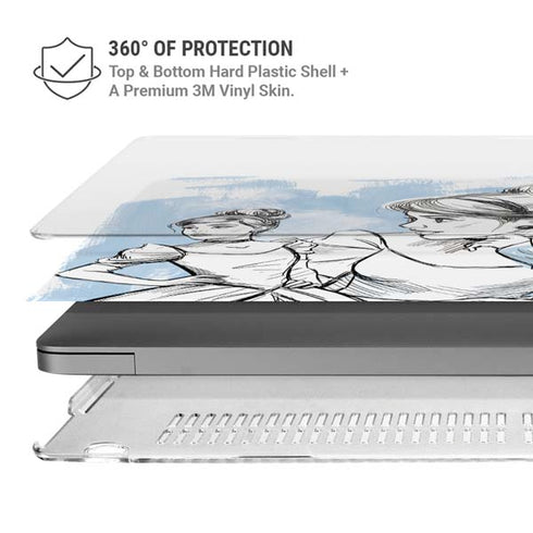 Disney Princess Cinderella Sketch MacBook Pro 16in (2021-25) Case plus Skin