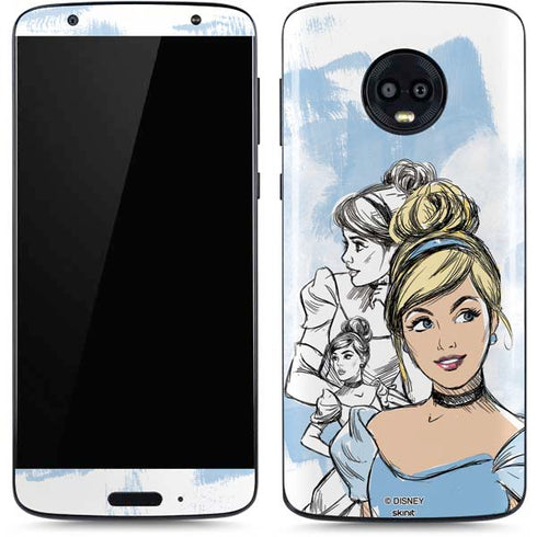 Disney Princess Cinderella Sketch Moto G6 Skin