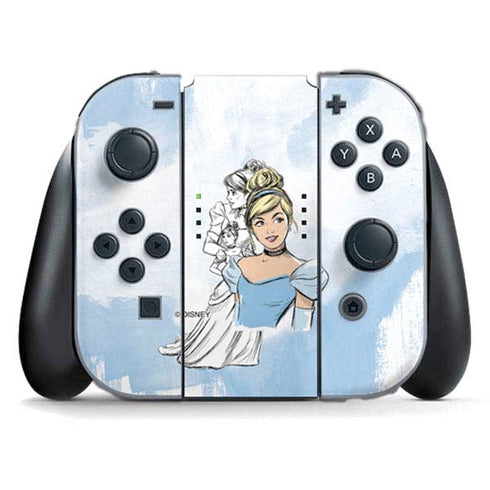 Disney Princess Cinderella Sketch Nintendo Switch (2017-2021) Joy-Con Controller Skin