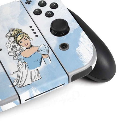 Disney Princess Cinderella Sketch Nintendo Switch OLED (2021) Skin
