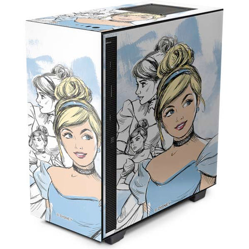 Disney Princess Cinderella Sketch NZXT H510 Compact ATX Mid-Tower Case Skin