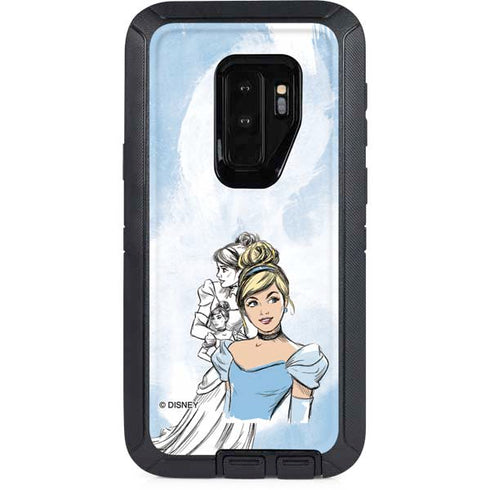 Disney Princess Cinderella Sketch Otterbox Defender Galaxy Skin