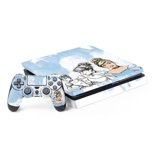 Disney Princess Cinderella Sketch PS4 Slim Bundle Skin